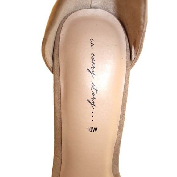 nwob ASOS In Every Story Genuine Suede Strappy Blocked Heel Sandals in Tan - 10W - Picture 4 of 10